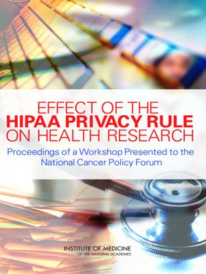 cover image of Effect of the HIPAA Privacy Rule on Health Research